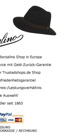 Der sportliche Hut Traveller von Borsalino in Top Haarfilz Qualit�t