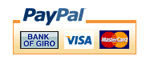 secure and simple pay by PAYPAL