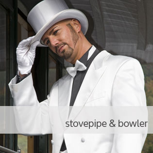 stovepipe hats and bowler hats
