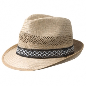 Strohhut Trilby by Hutter Hut mit schmaler Krempe f�r warme Sommertage -  Hier treffen sportliches Outfit und klassisches Design aufeinander! Der Strohhut f�r Herren f�llt sofort durch..._alt
