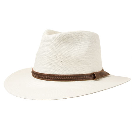 Sch�ner Panama Strohhut f�r Herren -  Breiter, sportlicher Panama Hut f�r Herren. Spendet angenehmen Schatten und das hochwertige Schweissband garantiert maximalen...