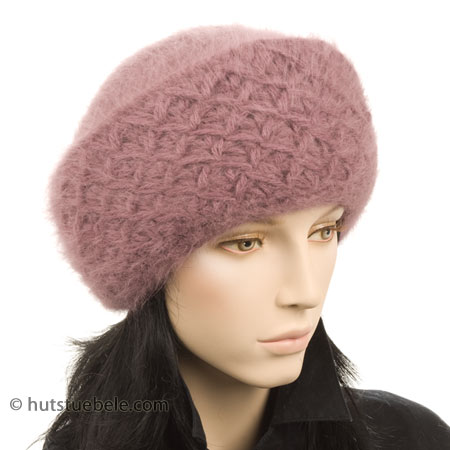 Klassische Damenm�tze in hochwertiger Angora-Qualit�t