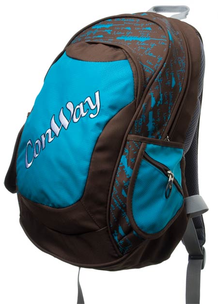Rucksack sportlich blau -  Dieser Rucksack in braun kombiniert mit hellem blau l�sst gleich Sommergef�hle aufkommen! Ob am Strand...