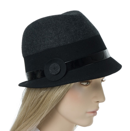 Klassischer Hut f�r Damen mit netter Applikation