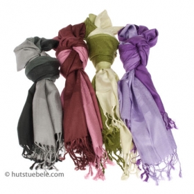 pashmina scarf in silk and cashmere wool