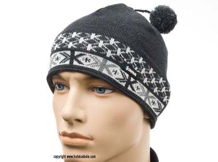 Sportliche Strickm�tze in attraktiver Musterung