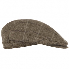 sporty flat cap with checked pattern for adults - 