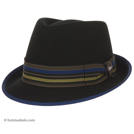 Casual trilby by Stetson with coloured ribbon band