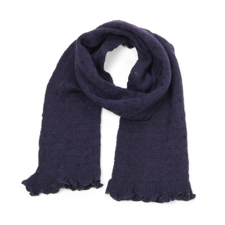 Damenschal gestrickt uni