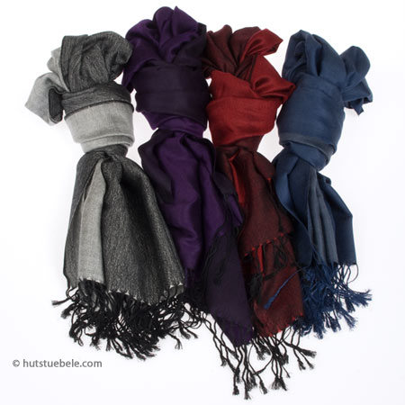pashmina scarf in bicolor for women