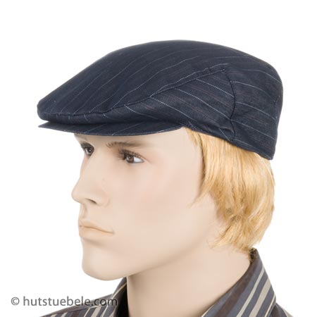 Striped english flat cap - sporting line