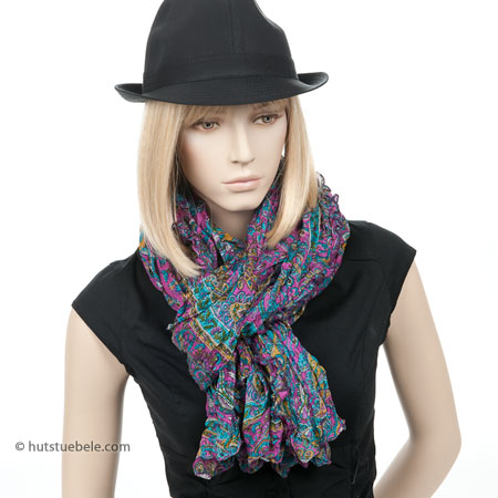 Unique silk scarf in fantastic design