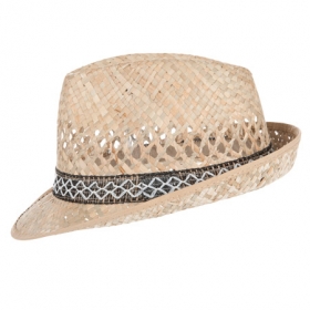 Straw hat in trilbyform - 