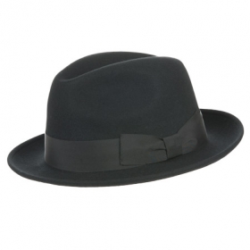Trendiger Herrenhut aus Wollfilz - Absolut im Trend l�ssig eleganter Herrenmode liegt dieser schicke Hut mit der dezent attraktiven Gar...