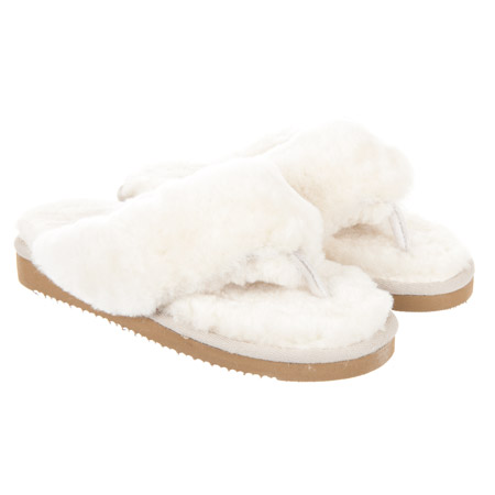 flip-flops by Shepherd in shearling