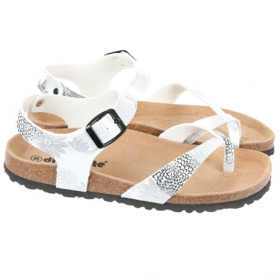 R�mersandalen by Diamante f�r Damen mit Verschluss zum regulieren und Outdoor Sohle - Die helle frische Farbigkeit mit einer dezenten Musterung pr�gt den Auftritt in den trendigen Sandal...