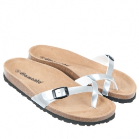 Sandalen f�r Damen by Diamante mit Zehensteg Fussbett und robuster Sohle - Wenig Material im Obermaterial pr�gt den sommerlichen Auftritt in den Zehentrenner Sandaletten in de...