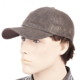 Schildm�tze Herrenm�tze Basecap Liberty by Stetson aus Leder im Used Look zum Verstellen - Das robuste Liberty Basecap wird unter dem Label Stetson aus einem sauber verarbeiteten nat�rlichen ...