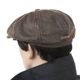 Ballonm�tze Schirmm�tze Hatteras by Stetson in used look - Im Obermaterial aus 65 Prozent robuster und pflegeleichter Baumwolle und dennoch in der trendigen Le...