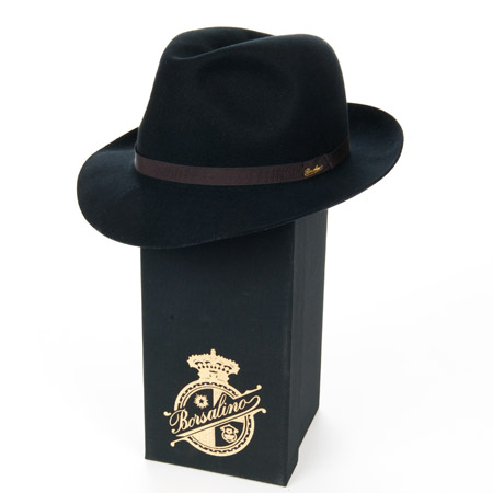 crushable hat by Borsalino in high quality