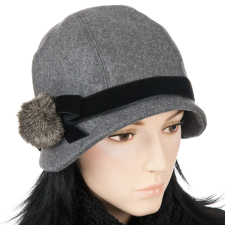 fashionable ladies' hat with application