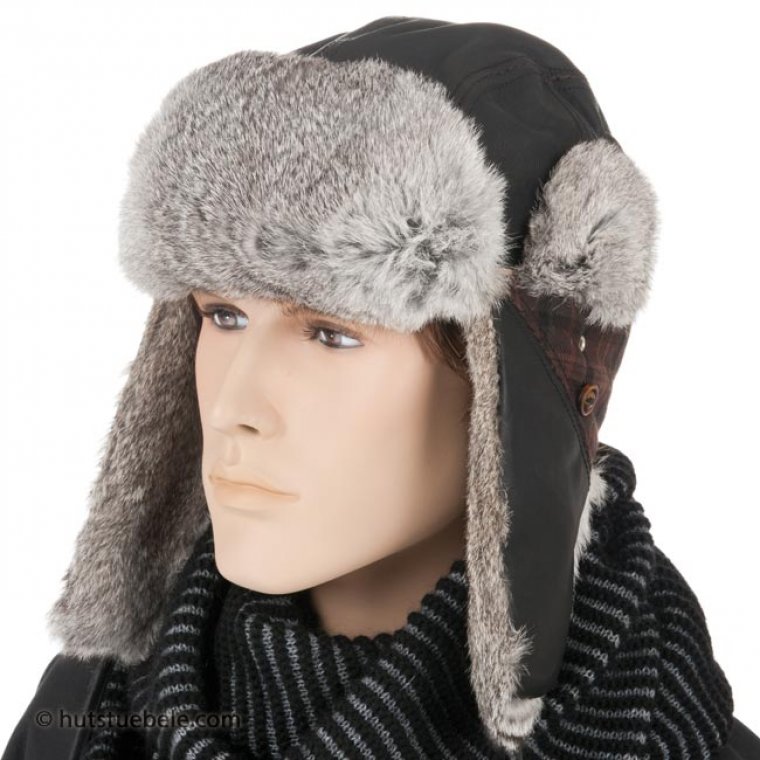 aviator hat in genuine leather