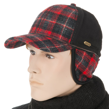 trendy baseball cap with ear flaps by Stetson