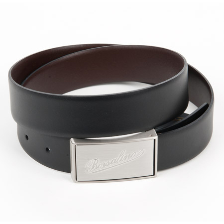 elegant men belt in leather by Borsalino
