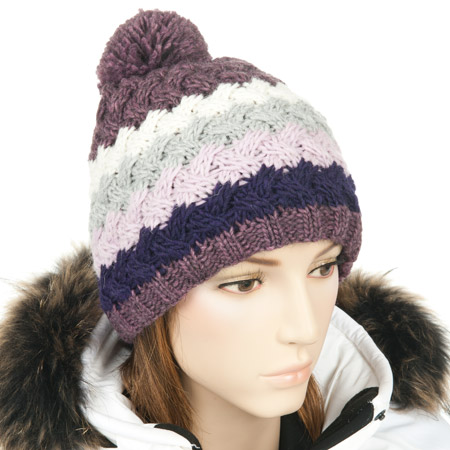 wool cap with pompon