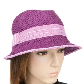 Hut f�r Damen Trilby by �mati aus Papier Stroh - Dieser modische Hut wird jede modebewusste SIE begeistern, denn der Damenhut kann von Fr�hjahr bis i...