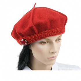Attractive beret for women - The modern look with a beret! This Beret by Hutstuebele is very popular and attractive. It is made o...