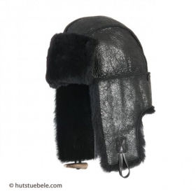 Bomber hat in lamskin - 