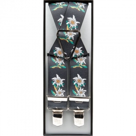 Braces with edelweiss in top-quality with highly resistant clips - Braces with edelweiss in top-quality with highly resistant clips. These braces are available in 110 ...