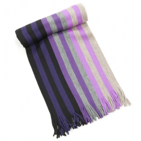 Bunt gestreifter Herrenschal - 