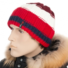 Bunte M�tze mit Fleeceinnenfutter - Auf jeden Fall warm und immer aufmerksamkeitsstark kommt diese Strickm�tze daher. Unterschiedliche F...