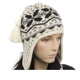 Cap in peruvian style - How about an international look? Hutter is offering you a special cap with braids, a pompom and an i...