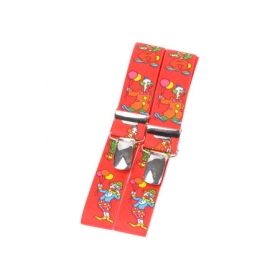 Children braces with funny clown motifs - Pleasant braces for children with nice clown theme and high-quality clips.Available lengths: 55cm an...