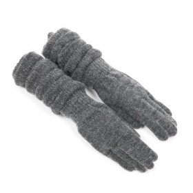 Damen Handschuhe aus Strick lange Damenhandschuhe f�r kalte Wintertage - Eine feine gestrickte Struktur in gesetzten Farben bestimmt die gro�e Kombinationsvielfalt dieser la...