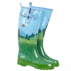 Damen Regenstiefel Wiesmoor by Giesswein im alpenl�ndischen Stil  - Absolut eindrucksvoll im nat�rlichen und fotorealistischen Design und �u�erst funktional zeigen sich...