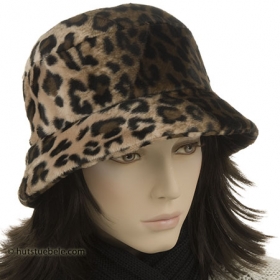 Damenhut Cloche in gef�hrlicher Leoparden-Optik - Lassen Sie die Wildkatze raus! Charmante Wildromantik konzentriert in einem Hut, das ist der Cloche ...
