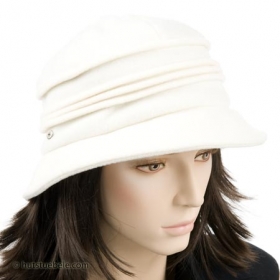 Damenhut by Mayser Winterhut mit schmaler Krempe und warmen Innenfutter - Elegant und ungemein trendy zeigt sich dieser tolle Damenhut aus reiner Wolle. Das schwungvolle Desi...