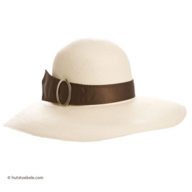 Elegant hat out of Panama with classy band - 