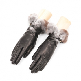 Fashion leather glove - 
