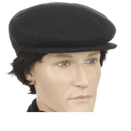 Flat cap with earflaps in original Loden