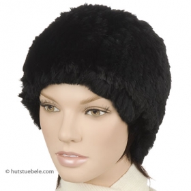 Flauschig weiche Damenm�tze aus Lapin - Lapin ist der Ausgangsstoff f�r diese wunderbar flauschige Damenm�tze. Besonders weiche Kaninchen- u...
