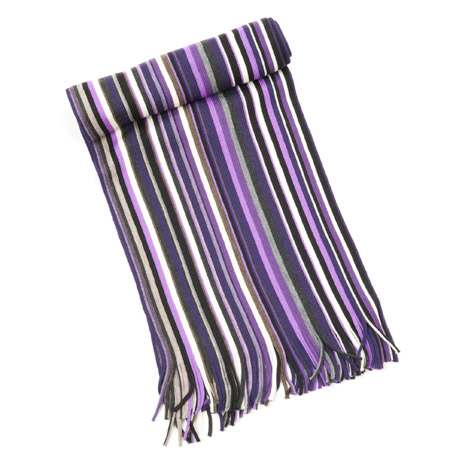 gestreifter Dante Schal in Lambswool 