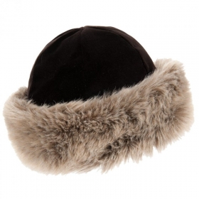 Glamorous uschanka with fleece for woman - 