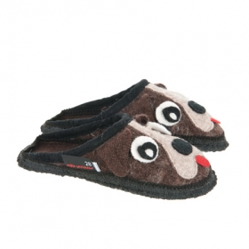 Hausschuhe f�r Kinder by Kitz-Pichler mit Hundmotiv und rutschfester Sohle - Kinder m�gen Hausschuhe besonders dann, wenn sie individuell und lustig sind. Richtig gut ist das mi...