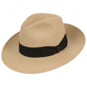 Herrenh�te aus Panama by Borsalino Hut mit brauner Bandgarnitur - Der Sommer kann kommen! Mit diesem sch�nen nat�rlichen Strohhut von Borsalino wird der Sommer zu Ihr...