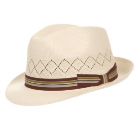 Herrenhut Trilby by Hutter H�te mit schmaler Krempe und bunter Stoffband Garnitur - L�ssig, luftig, individuell � so zeigt sich der Trilby aus echtem Panamastroh. Neben der eleganten G...